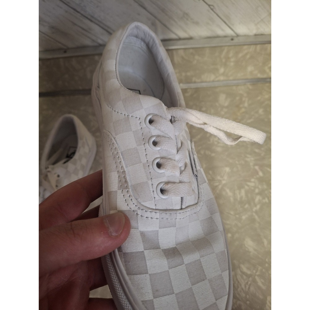 Vans Tonal Checkerboard White Cream VN000UDDU9K Mens Size 4.5 Womens Size 6 NICE - Picture 8 of 8
